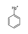 phenylmercury(1+) Structure