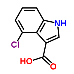1H-Indole-3-carboxylic acid, 4-chloro- Structure