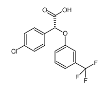 (aR)-4-chloro-a-[3-(trifluoromethyl)phenoxy]benzeneacetic acid Structure