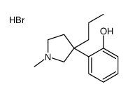 2-(1-methyl-3-propylpyrrolidin-3-yl)phenol,hydrobromide Structure