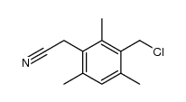 [3-(chloromethyl)-2,4,6-trimethylphenyl]acetonitrile结构式