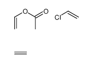 乙酸乙烯酯与氯乙烯和乙烯的聚合物结构式