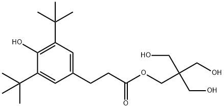 3,5-二(叔丁基)-4-羟基-苯丙酸,3-羟基-2,2-双(羟甲基)丙酯图片