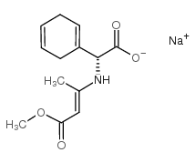 (R)-(+)-alpha-[(3-Methoxy-1-methyl-3-oxo-1-propenyl)amino]-1,4-cyclohexadiene-1-acetic acid sodium salt picture