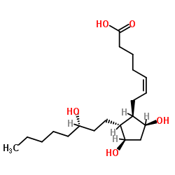 13,14-dihydroprostaglandin F2α Structure