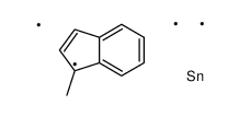 trimethyl-(3-methyl-1H-inden-1-yl)stannane Structure