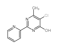 5-氯-6-甲基-2-(2-吡啶基)嘧啶-4-醇结构式