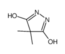 4,4-二甲基-3,5-吡唑啉二酮结构式