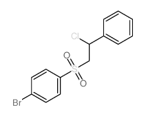 Benzene,1-bromo-4-[(2-chloro-2-phenylethyl)sulfonyl]-结构式