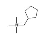 cyclopentylmethyl(trimethyl)azanium Structure