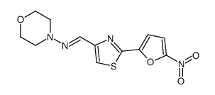 N-morpholin-4-yl-1-[2-(5-nitrofuran-2-yl)-1,3-thiazol-4-yl]methanimine结构式