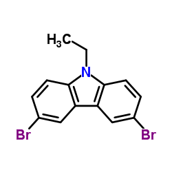 3,6-Dibromo-9-ethyl-9H-carbazole structure