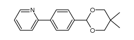 2-[4'-(2-pyridyl)phenyl]-5,5-dimethyl-1,3-dioxane结构式