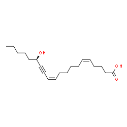 (5Z,11Z,15R)-15-Hydroxyeicosa-5,11-dien-13-ynoic Acid(solution) Structure