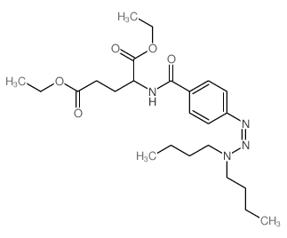 Glutamic acid,N-[p-(3,3-dibutyl-1-triazeno)benzoyl]-, diethyl ester, L- (8CI)结构式