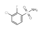 3-chloro-2-fluorobenzenesulfonamide structure