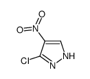 3-氯-4-硝基-1H-吡唑结构式