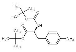 n-boc-4-amino-l-phenylalanine-t-butyl ester Structure