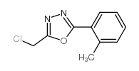 2-(chloromethyl)-5-(2-methylphenyl)-1,3,4-oxadiazole结构式