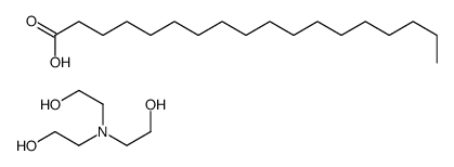 2-[bis(2-hydroxyethyl)amino]ethanol,octadecanoic acid Structure