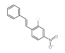 2-chloro-4-nitro-1-(2-phenylethenyl)benzene结构式
