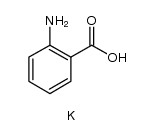Benzoic acid, 2-​amino-​, potassium salt (1:1)结构式