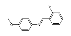 N-(2-bromobenzylidene)-4-methoxyaniline结构式