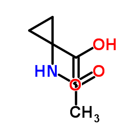 Cyclopropanecarboxylic acid, 1-(acetylamino)- (9CI) Structure