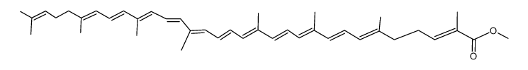 (1Ξ,5Ξ)-ψ,ψ-caroten-16-oic acid methyl ester结构式