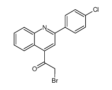 2-bromo-1-[2-(4-chloro-phenyl)-[4]quinolyl]-ethanone Structure