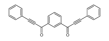 3-phenyl-1-[3-(3-phenylprop-2-ynoyl)phenyl]prop-2-yn-1-one结构式