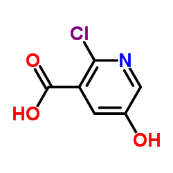2-氯-5-羟基烟酸结构式