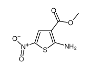 2-氨基-3-甲氧羰基-5-硝基噻酚结构式