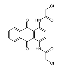 1,4-bis(chloroacetamido)-9,10-anthracenedione结构式