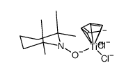dichloro(η5-cyclopentadienyl)(2,2,6,6-tetramethylpiperidine-N-oxyl)titanium结构式