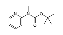 N-甲基-N-(吡啶-2-基)氨基甲酸叔丁酯结构式