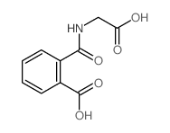 2-(carboxymethylcarbamoyl)benzoic acid结构式