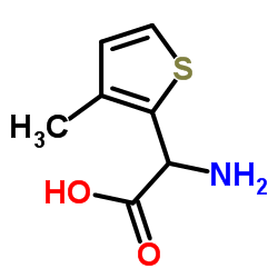 Amino(3-methyl-2-thienyl)acetic acid structure