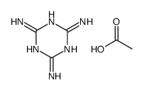 acetic acid,1,3,5-triazine-2,4,6-triamine结构式