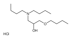 1-butoxy-3-(dibutylamino)propan-2-ol,hydrochloride结构式