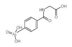 Hippuric acid,p-arsono- (8CI)结构式
