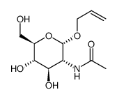 烯丙基2-乙酰氨基-2-脱氧-aD-吡喃葡萄糖苷结构式