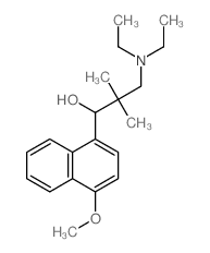 1-Naphthalenemethanol, a-[2-(diethylamino)-1,1-dimethylethyl]-4-methoxy- Structure