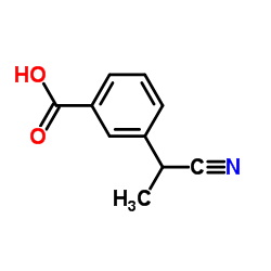 3-(1-Cyanoethyl)benzoic acid structure