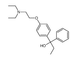 4-diethylaminoethoxy-alpha-ethylbenzhydrol结构式