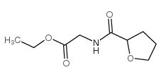 [(四氢-呋喃-2-羰基)-氨基]-乙酸乙酯结构式