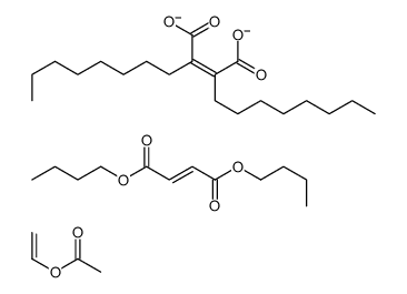dibutyl (E)-but-2-enedioate,(Z)-2,3-dioctylbut-2-enedioate,ethenyl acetate Structure