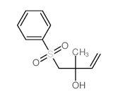 1-(benzenesulfonyl)-2-methyl-but-3-en-2-ol结构式