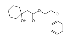 2-phenoxyethyl 2-(1-hydroxycyclohexyl)acetate Structure