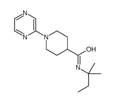 4-Piperidinecarboxamide,N-(1,1-dimethylpropyl)-1-pyrazinyl-(9CI)结构式